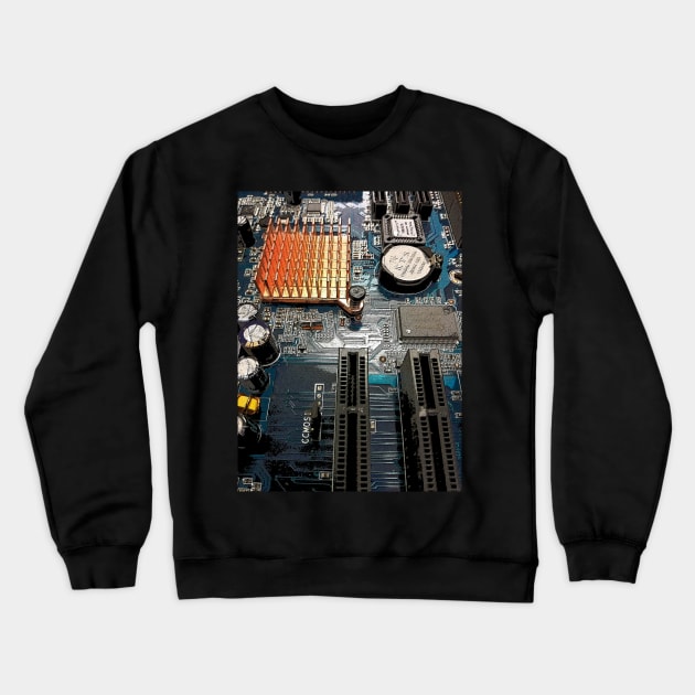 Computer Technology Crewneck Sweatshirt by KeiKeiCreative